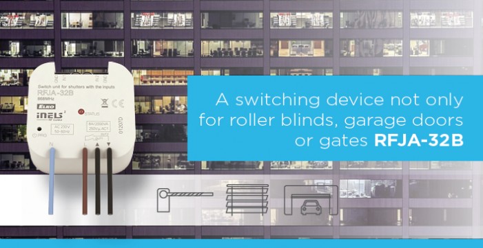A switching device only for roller blinds, garage doors or gates RFJA-32B solves numerous issues photo
