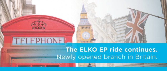 The ELKO EP ride continues. Newly opened branch in Britain photo