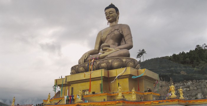 First installation in Bhutan! Buddha Dordenma statue photo