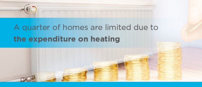 A quarter of homes are limited due to the expenditure on heating. photo